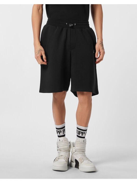 PHILIPP PLEIN PHILIPP PLEIN Pantaloncini 25581 Nero Jogger Fit