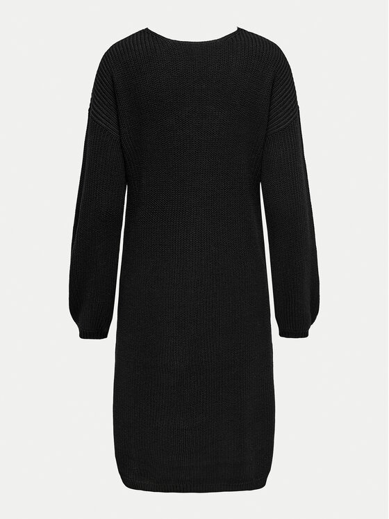 ONLY ONLY Sukienka dzianinowa Xenia 15243197 Czarny Regular Fit