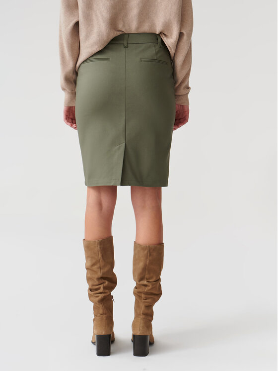 TATUUM Tatuum Puzdrová sukňa Fili T2318.174 Kaki Slim Fit