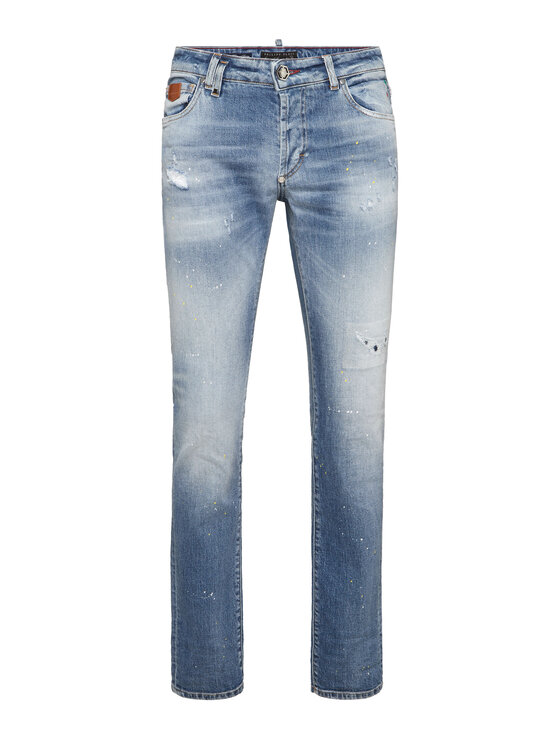 PHILIPP PLEIN PHILIPP PLEIN Jeansy 26867 Niebieski Straight Leg
