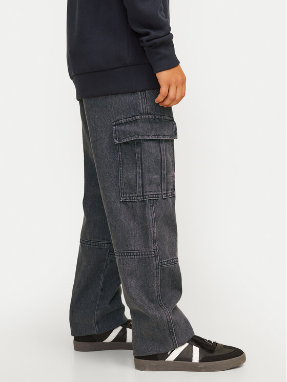 Jack & Jones Junior Jack & Jones Junior Džínsy Chris 12262331 Sivá Relaxed Fit