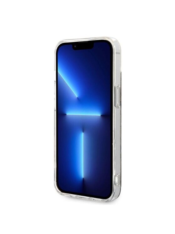 Guess Guess Etui na telefon 4G Metal Gold Logo Brązowy