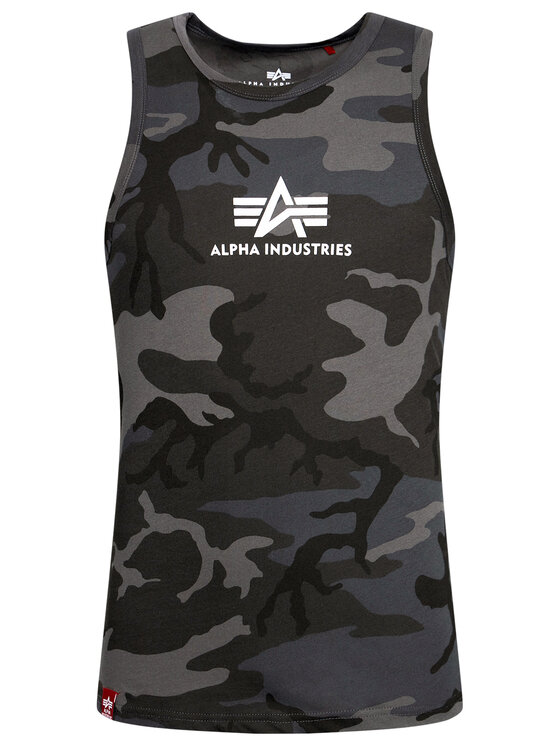 Alpha Industries Alpha Industries Tank top Basci Camo 126566C Šedá Regular Fit