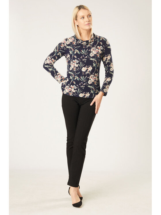 QUIOSQUE QUIOSQUE Halenka LONGY BLOUSE Tmavomodrá Regular Fit