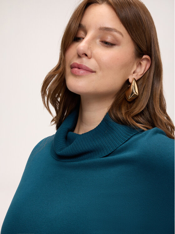 Fiorella Rubino Fiorella Rubino Sweter M277L008559N034 Turkusowy Over Fit