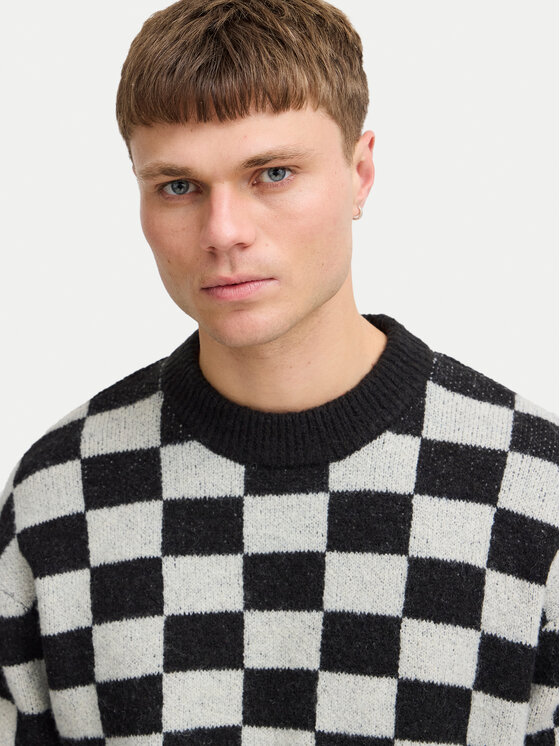 Solid Solid Sweter Malloy 21108281 Czarny Regular Fit