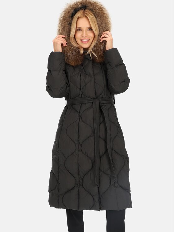 Perso Perso Dámská bunda BLH241012FXR Černá Regular Fit