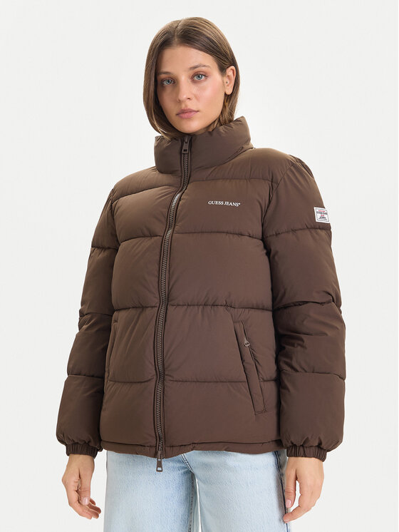 Guess Jeans Guess Jeans Winterjacke W4BL21 WGII2 Braun Regular Fit