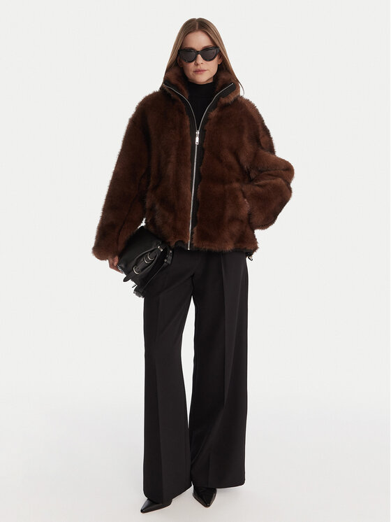 MAX&Co. MAX&Co. Krzno Azoto 2526086014200 Smeđa Regular Fit