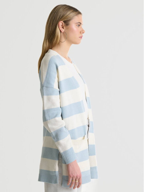 BIG STAR BIG STAR Kardigan MARILLA_400_160 Niebieski Comfort Fit