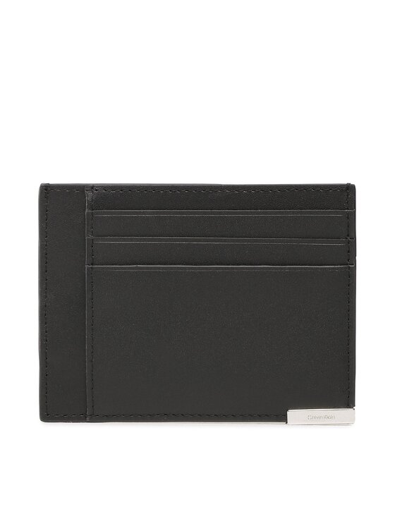 Calvin Klein Etui za kreditne kartice Modern Plaque Id Cardholder K50K509985 Črna