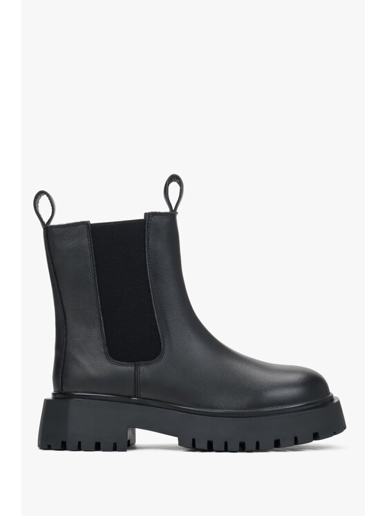 Estro Estro Μποτάκια με λάστιχο ER00116067 Μαύρο