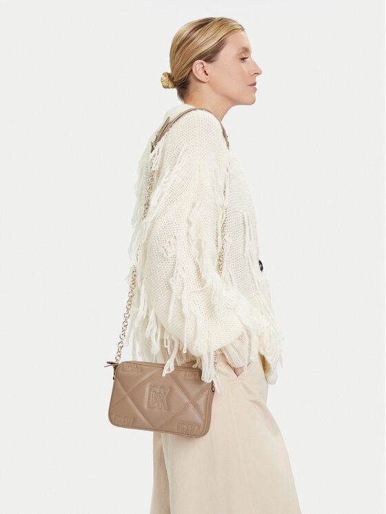DKNY DKNY Ročna torba Crosstown Camera Bag R33EKY48 Bež