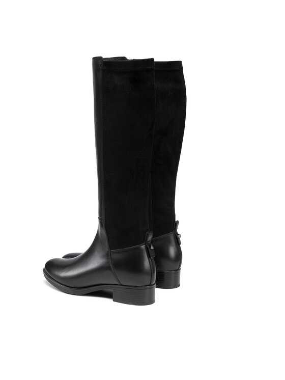 Geox Geox Kozačky D Felicity D D16G1D 043JZ C9999 Černá