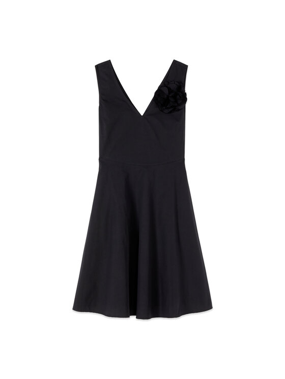 Oltre Oltre Sukienka codzienna 7711R005112N033 Czarny Regular Fit