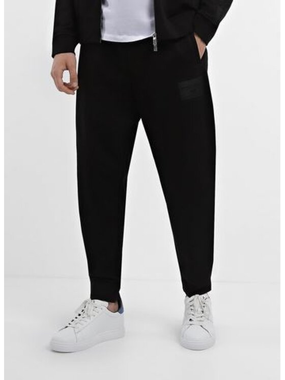 Armani Exchange Armani Exchange Teplákové kalhoty 6RZPLM ZJ4XZ 1200 Černá Regular Fit