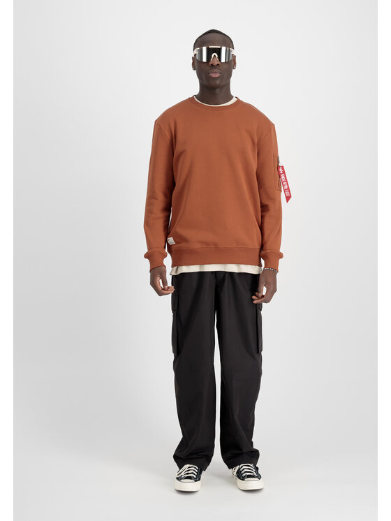 Alpha Industries Alpha Industries Bluza Dragon Embroidery Sweatshirt Brązowy Regular Fit