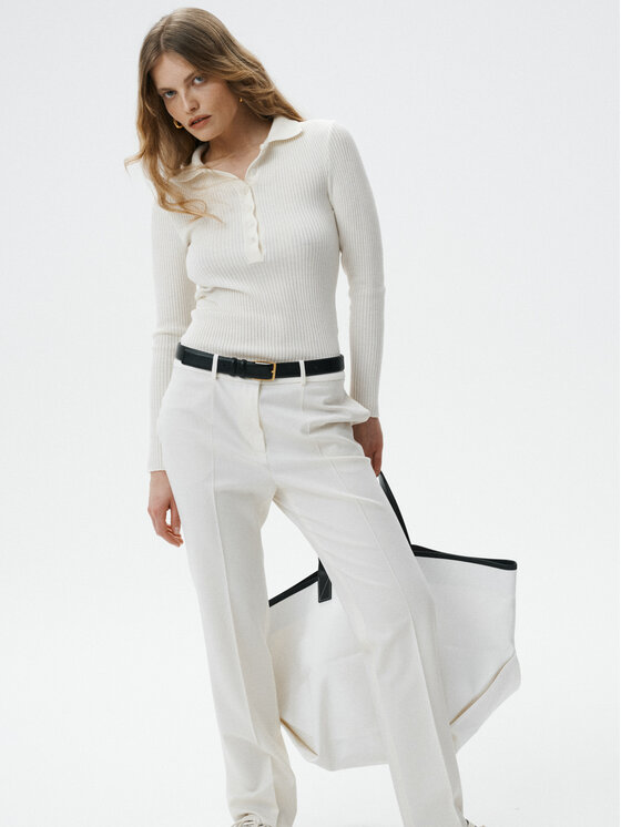 MARI PRETI MARI PRETI Maglione Grace Bianco Regular Fit