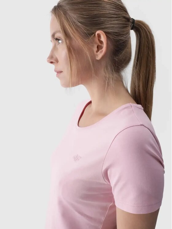 4F 4F T-shirt 4FWMM00TTSHF1845-56S Rosa Slim Fit