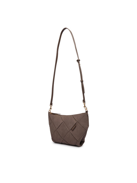 Calvin Klein Calvin Klein Kabelka Woven Sueded Shoulder Bag LV04F3694G Hnědá