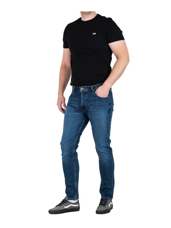 Lee Lee Jeansy 112358461 Niebieski Slim Fit