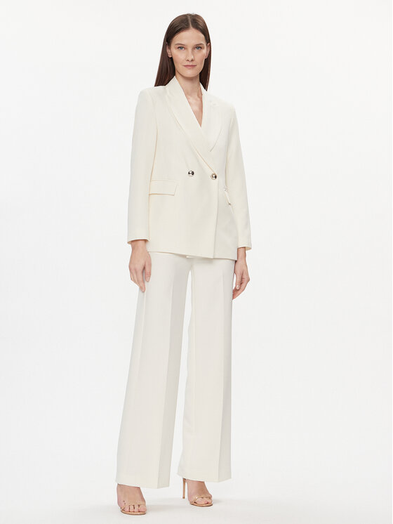 Maryley Maryley Pantaloni di tessuto 24EB515/43VA Beige Relaxed Fit