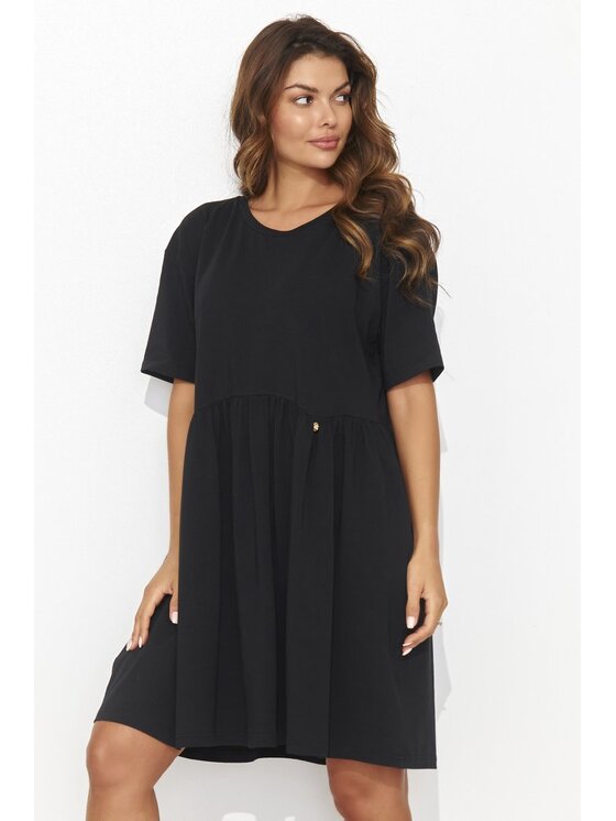 Numinou Numinou Sukienka codzienna NU470 Czarny Loose Fit