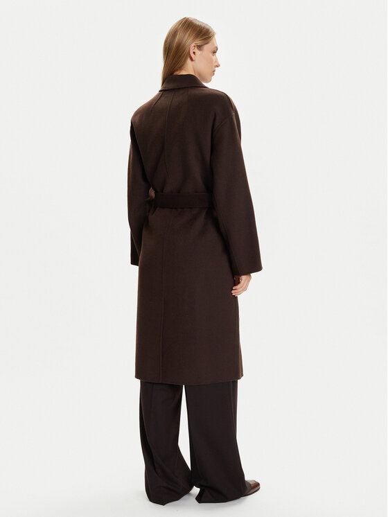 Marc O'Polo Marc O'Polo Vlněný kabát 508 0051 71127 Hnědá Relaxed Fit
