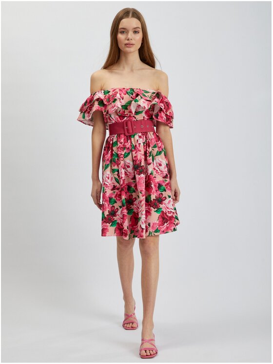 Orsay Orsay Sukienka 471671-225000__42 Różowy Regular Fit