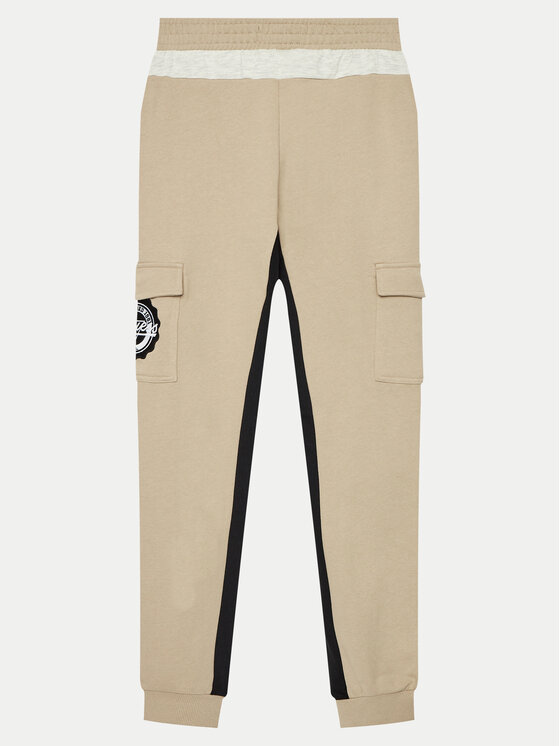 Guess Guess Pantaloni trening L4YQ12 KA6R4 Bej Regular Fit