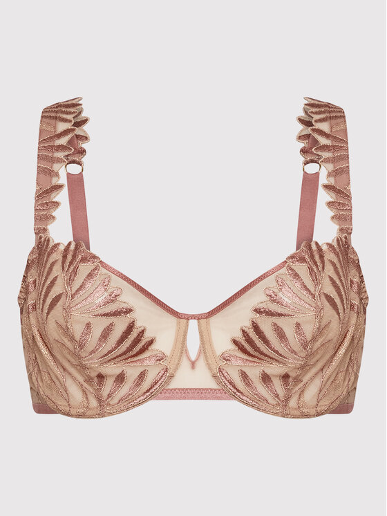 Aubade Aubade Biustonosz balkonetka IRIS VAN HERPEN Sensory Illusion RCF14 Różowy