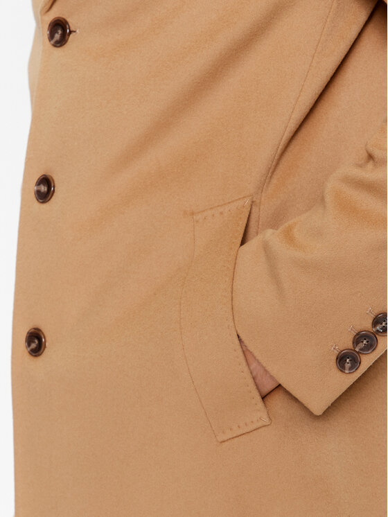 BOSS Boss Cappotto di lana H-Hyde-234 50502327 Beige Slim Fit