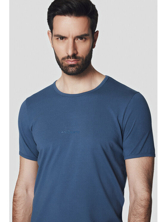 Lancerto Lancerto T-Shirt Calum TS073124000014 Niebieski Regular Fit