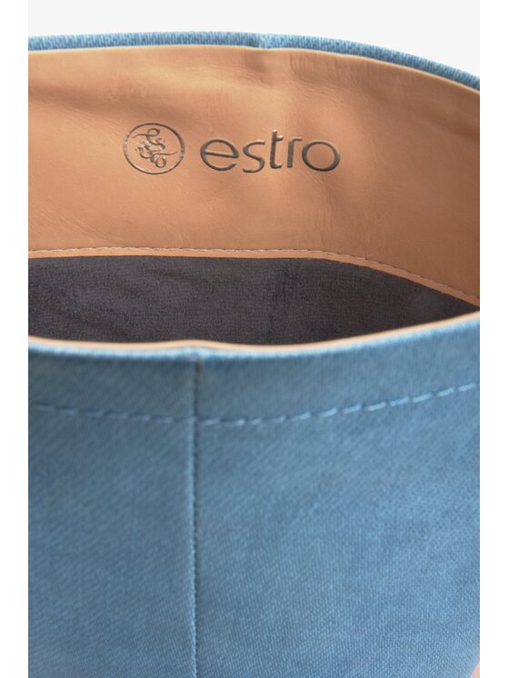 Estro Estro Čižmy ER00113874 Modrá