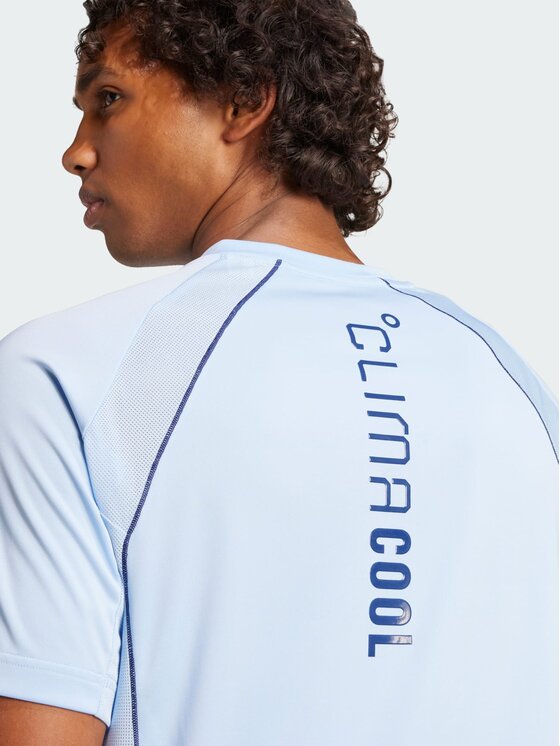 adidas adidas Koszulka techniczna Tech Apparel CLIMACOOL Tee Błękitny Regular Fit