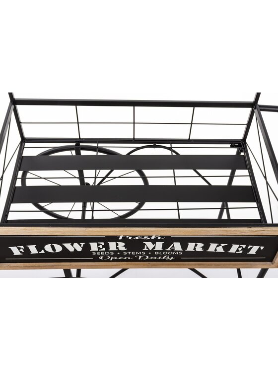 MIAhome MIAhome Kwietnik metalowy 176x105x58 cm PARAR Czarny