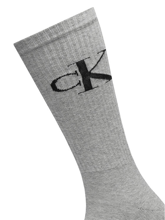 Calvin Klein Jeans Calvin Klein Jeans Набір 2 пар високих чоловічих шкарпеток 701228802 Сірий