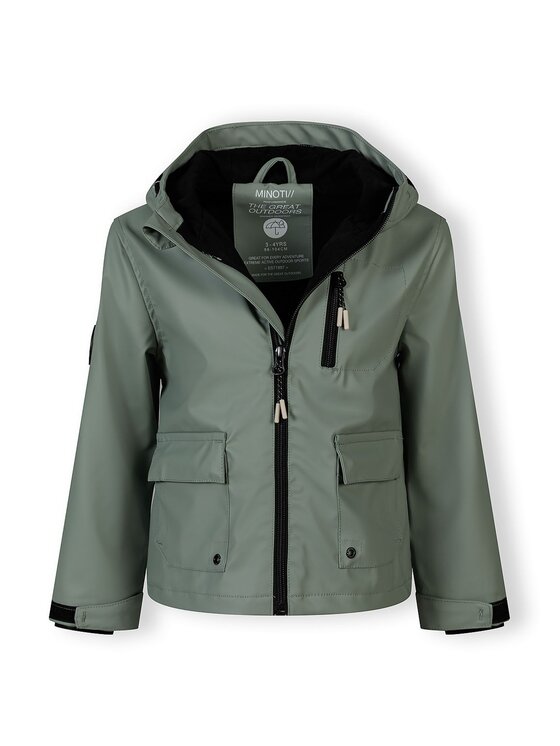 minoti minoti Kurtka przeciwdeszczowa 29COAT206 Zielony Regular Fit