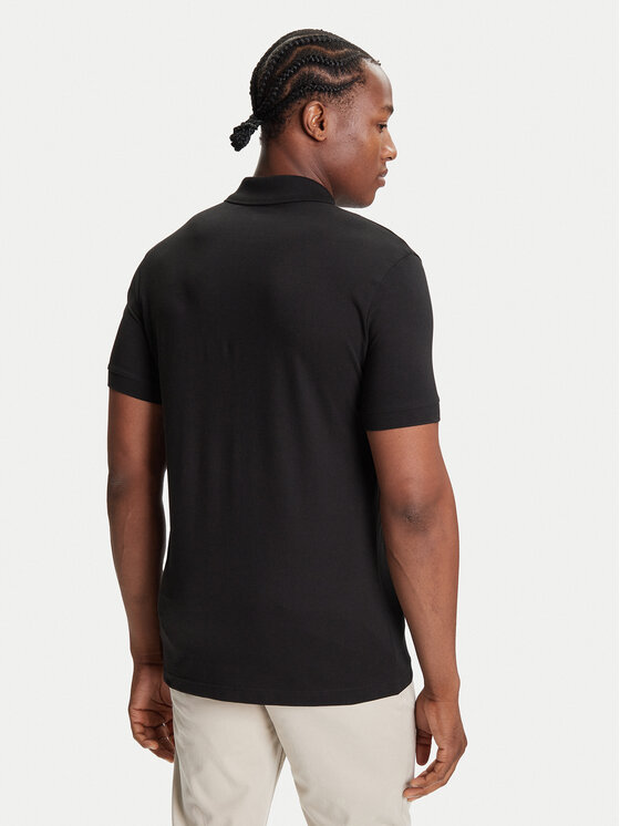 BOSS BOSS Polo Passerzip 50537507 Crna Slim Fit