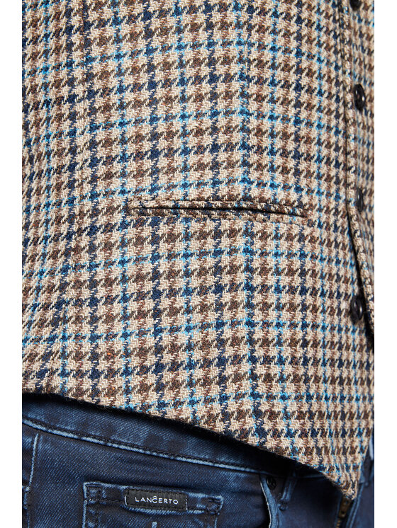 Lancerto Lancerto Kamizelka Flora 2 KA099222000001 Brązowy Slim Fit