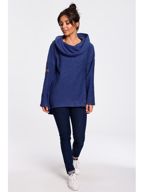 BeWear BeWear Bluza B131 Niebieski Baggy Fit