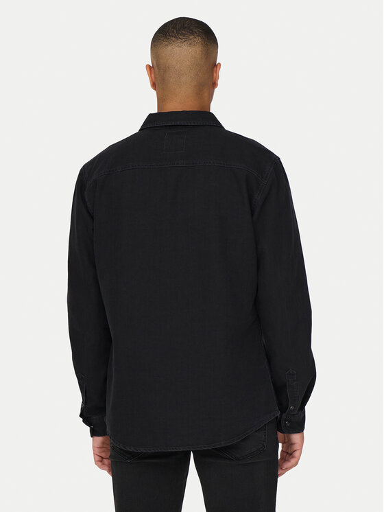 Only & Sons Only & Sons cămașă de blugi Bane 22023247 Gri Regular Fit