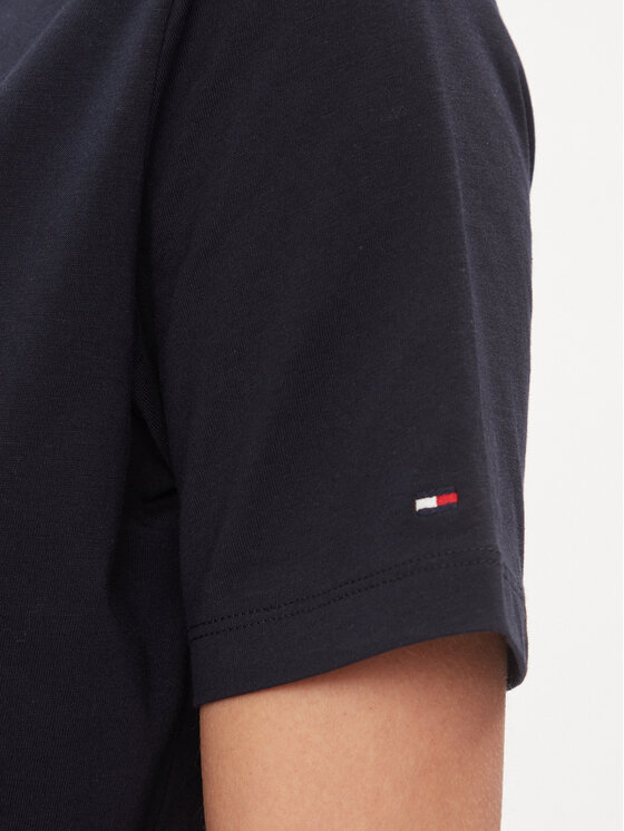 Tommy Hilfiger Tommy Hilfiger Rochie de zi 1985 WW0WW40734 Bleumarin Regular Fit