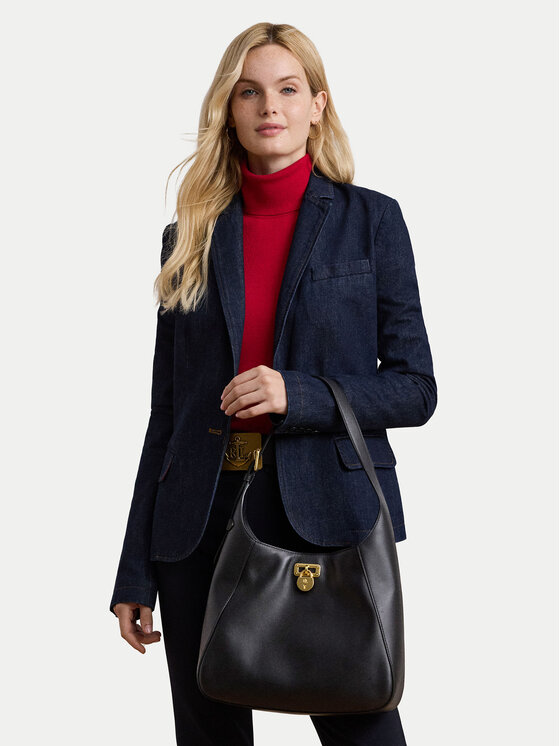 LAUREN RALPH LAUREN LAUREN RALPH LAUREN Ročna torba Large Tanner Shoulder Bag 431956790002 Črna