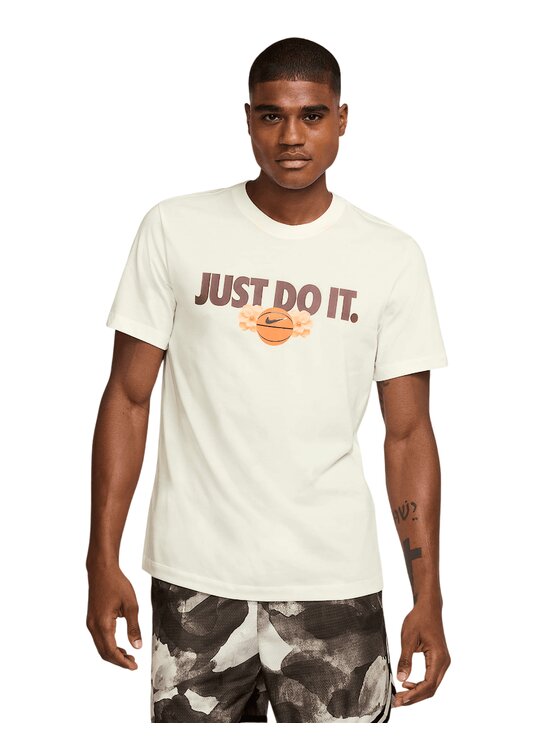 Nike Nike T-Shirt Dri-FIT Basketball HJ3352-133 Beżowy Regular Fit