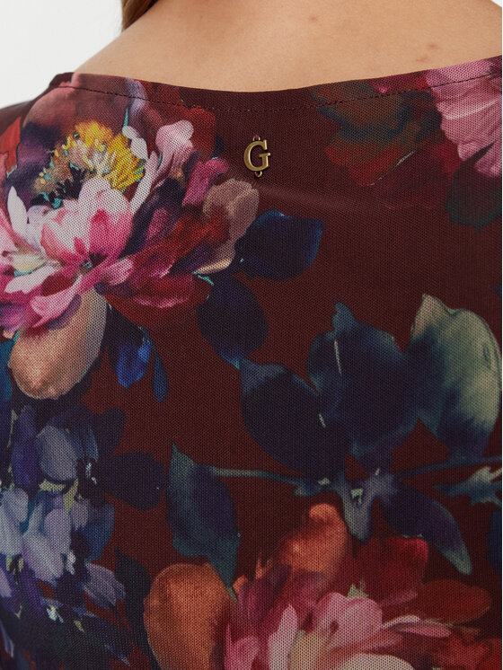 Guess Guess Blusa W5BP32 KCZC2 Multicolore Slim Fit