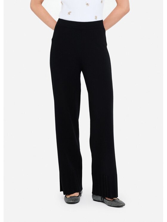 Liu Jo Liu Jo Spodnie materiałowe TF5207MS63L22222 Czarny Regular Fit