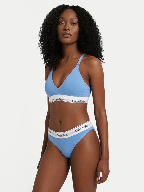 Calvin Klein Underwear Calvin Klein Underwear Brazilské kalhotky LV00QF8522 Světle modrá