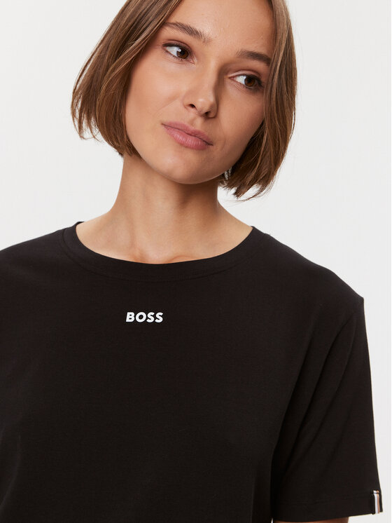 BOSS Boss Koszulka piżamowa 50500326 Czarny Regular Fit