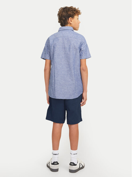 Jack & Jones Junior Jack & Jones Junior Bavlnené šortky Jaiden 12275013 Tmavomodrá Loose Fit